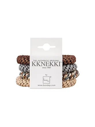 KKNEKKI | Elastico per capelli, confezione da 4, BUNDLE 28 | braun